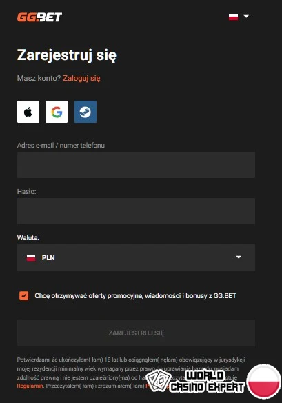 Jak zgarnąć bonus w GGBET - instrukcja krok po kroku od ekipy World Casino Expert Polska