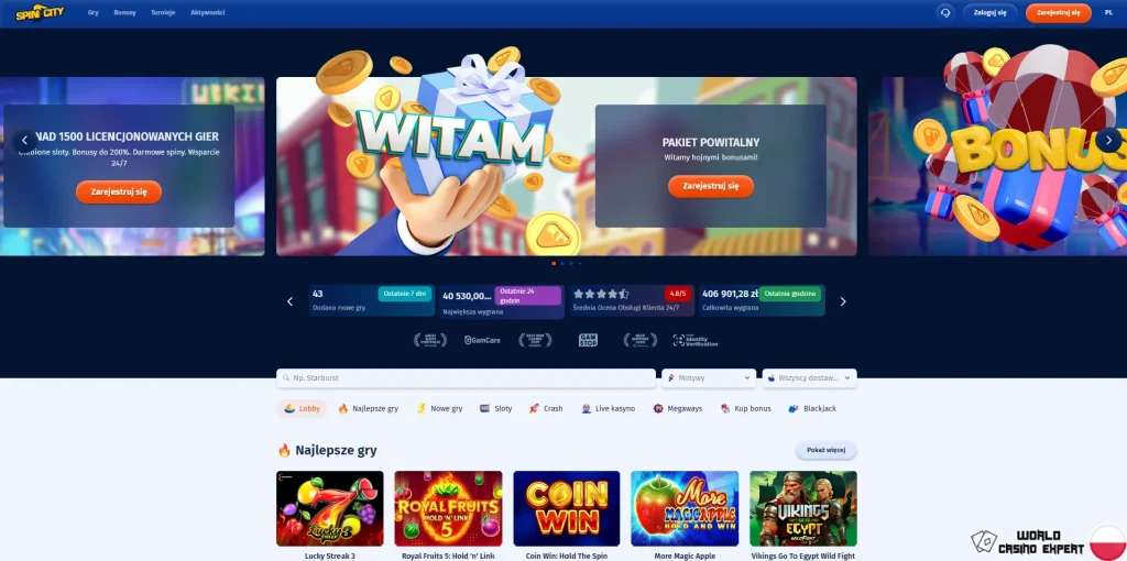 Spin City Kasyno Online