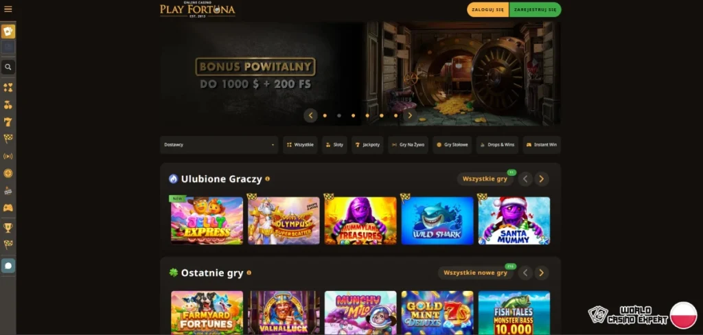 Recenzja Play Fortuna - Ekspercka analiza World Casino Expert Polska