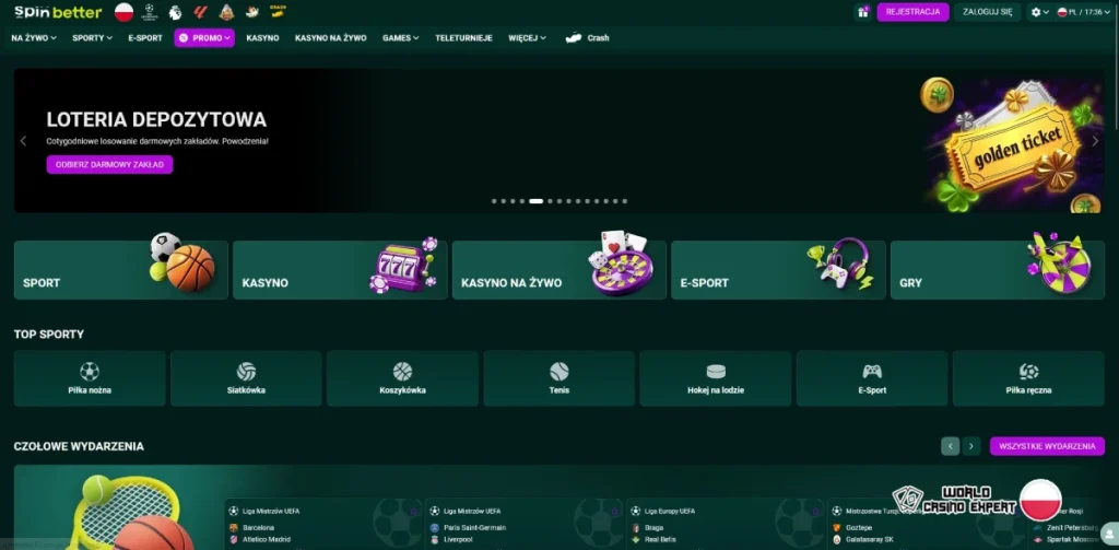 Recenzja kasyna online SpinBetter