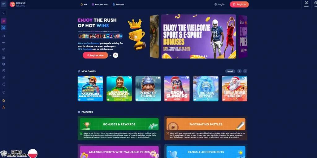 Celsius Celsius Casino Online Kasyno Polska