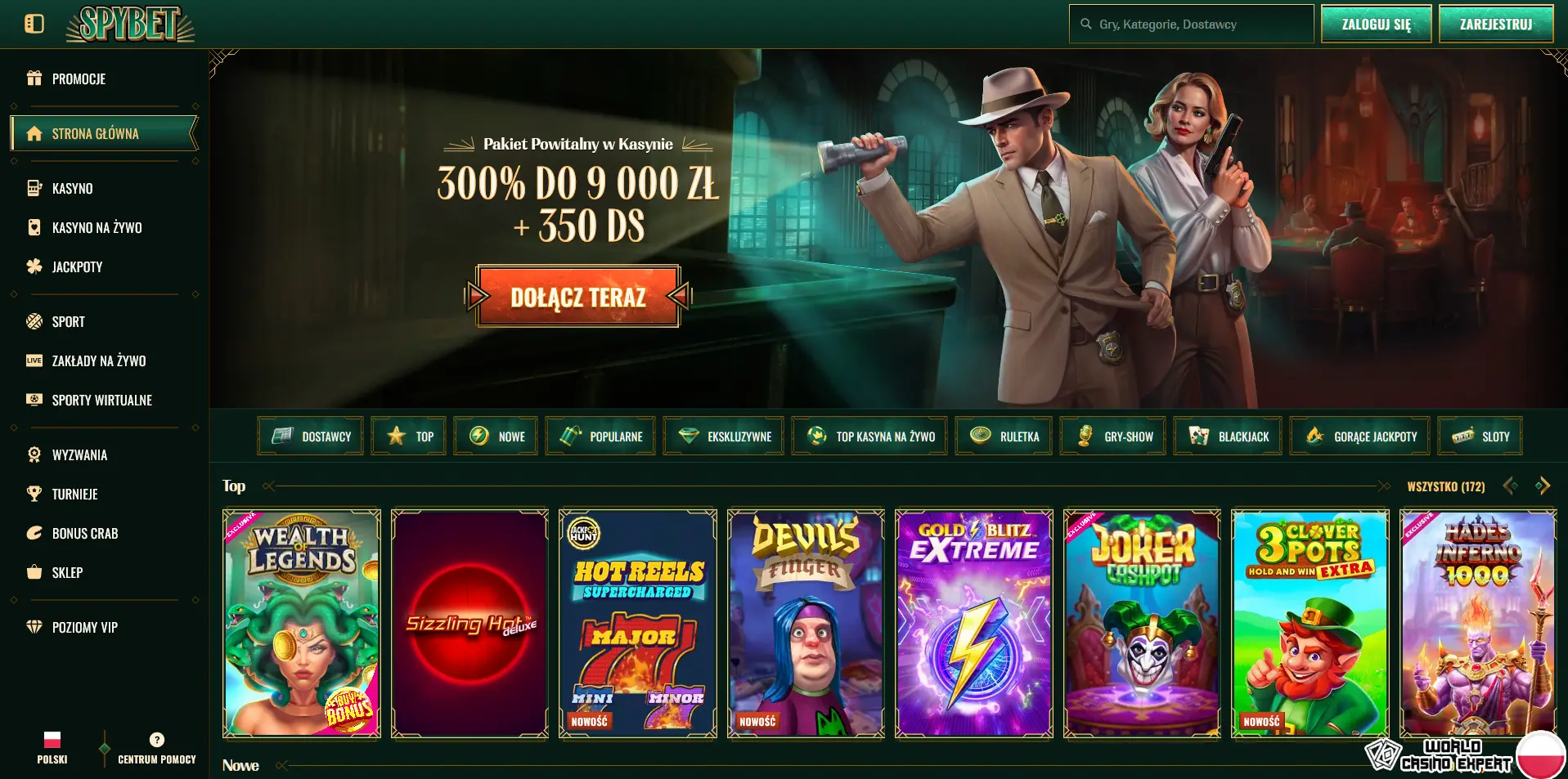 Recenzja kasyna online SpyBet