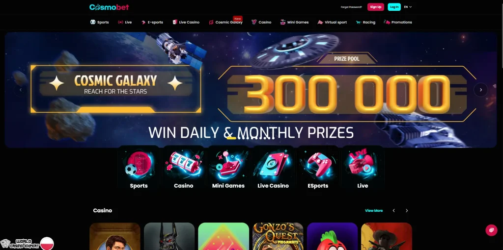 CosmoBet Online Kasyno Polska