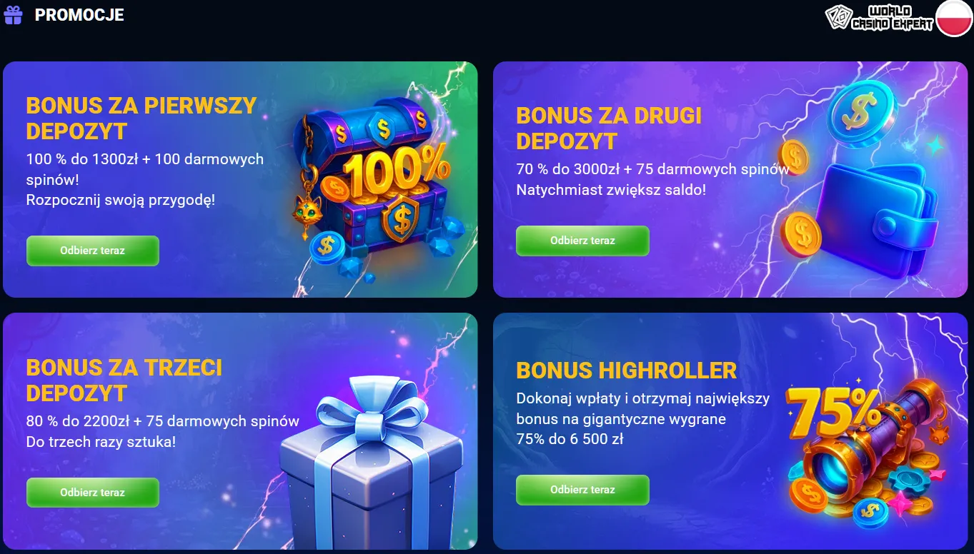 Bonusy dla polskich graczy od kasyna online Azurslot