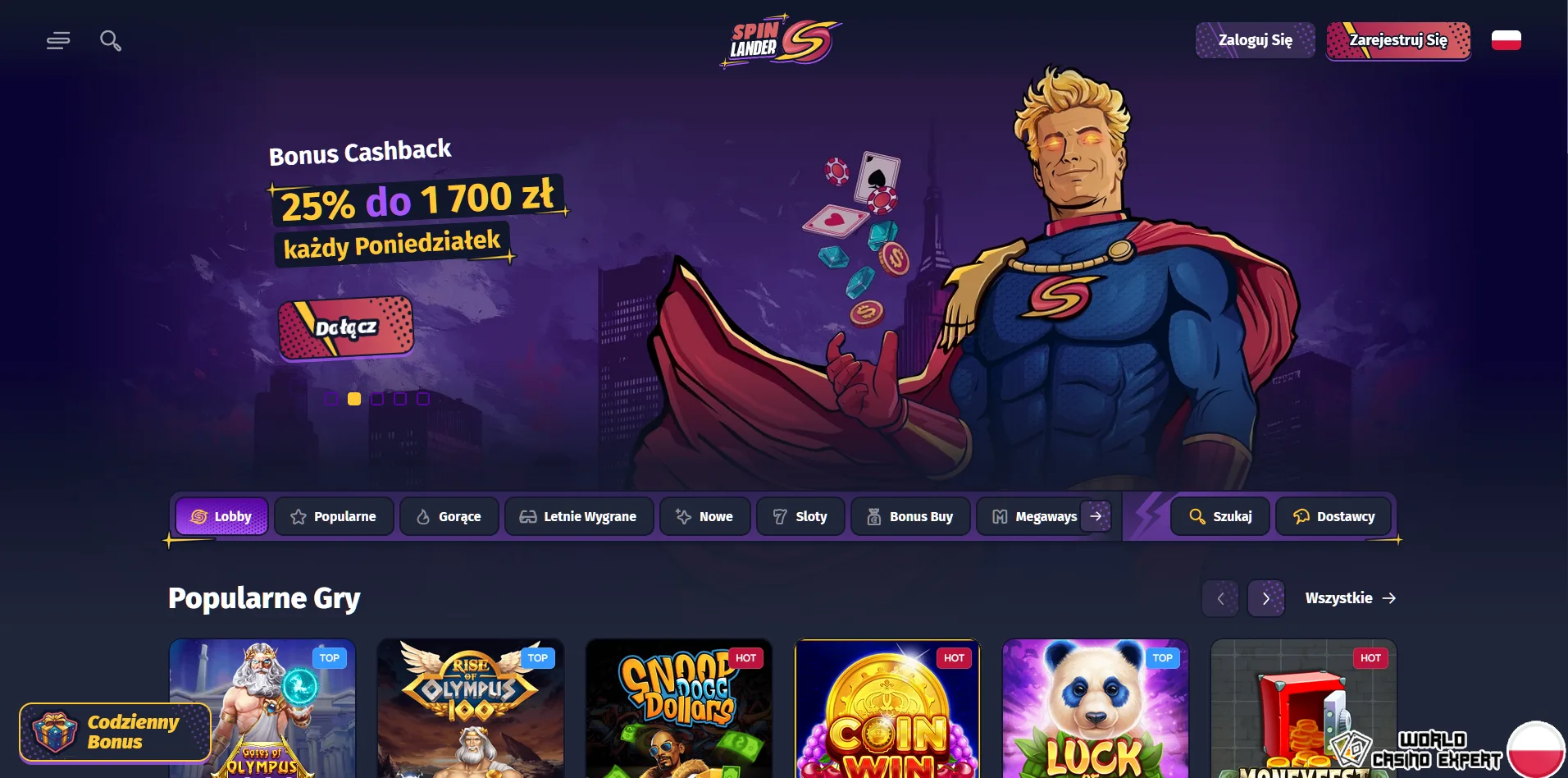 Recenzja SpinLander Casino