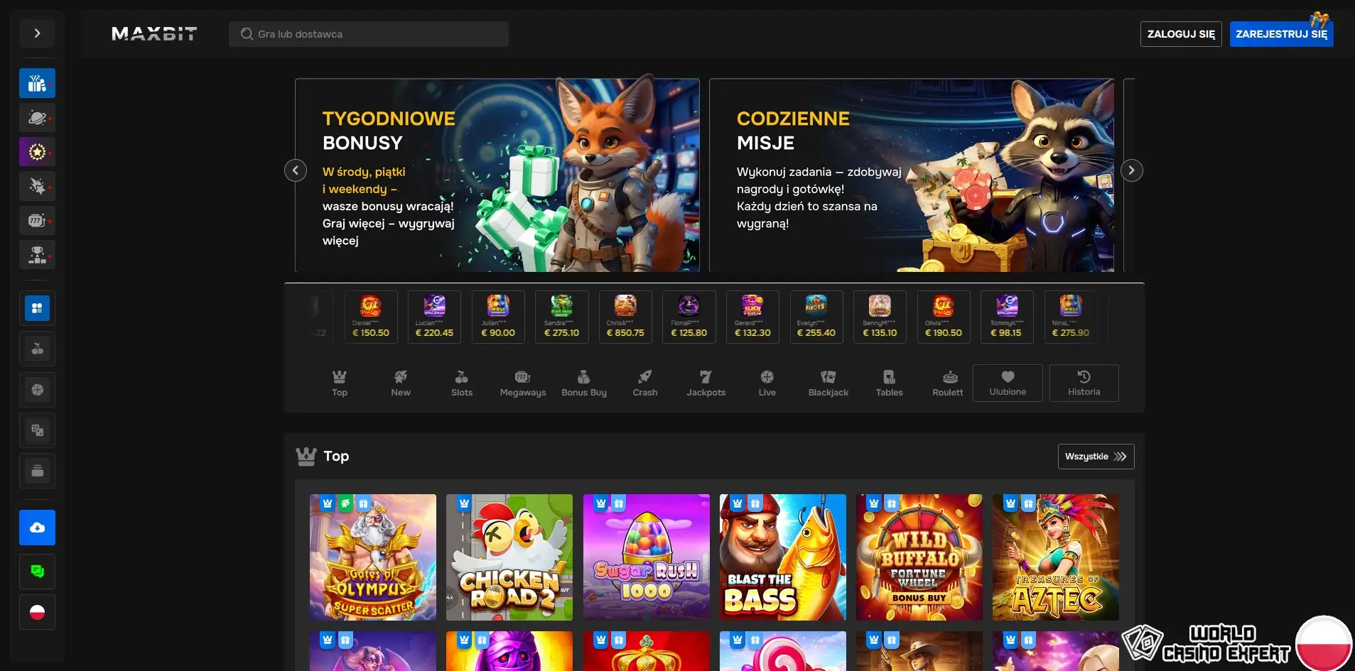 Recenzja kasyna online Maxbit