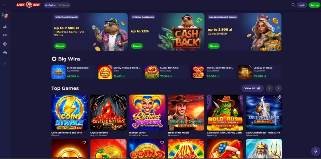 LazyBar Kasyno Online